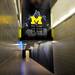 Players run down this tunnel, which connects Crisler Arena to the Player Development Center, to get to the court. Melanie Maxwell I AnnArbor.com